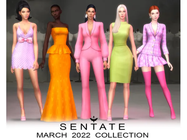 Maxis Match MARCH 2022 COLLECTION by Sentate update - The Sims 4 Custom Content