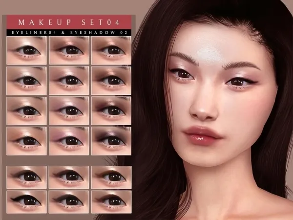 Alpha Makeup Set 04 - The Sims 4 Custom Content