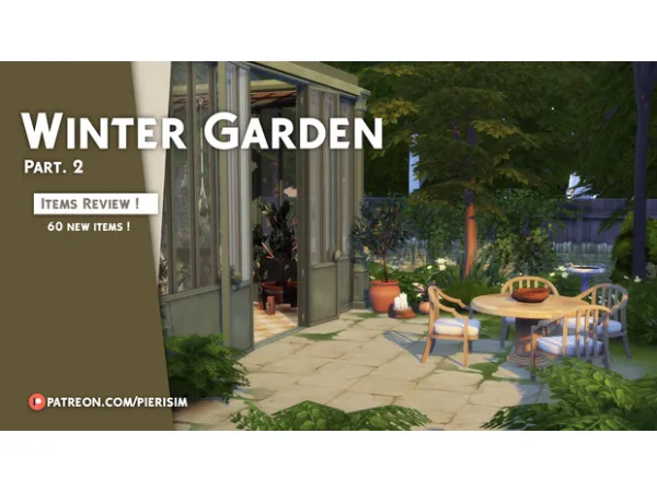 Maxis Match WINTER GARDEN part 2 by simsfinds - The Sims 4 Custom Content