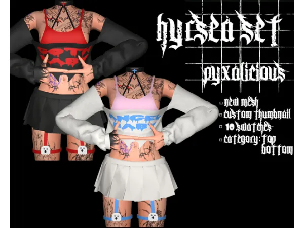 Alpha hyrsea set by pyx_s4 - The Sims 4 Custom Content