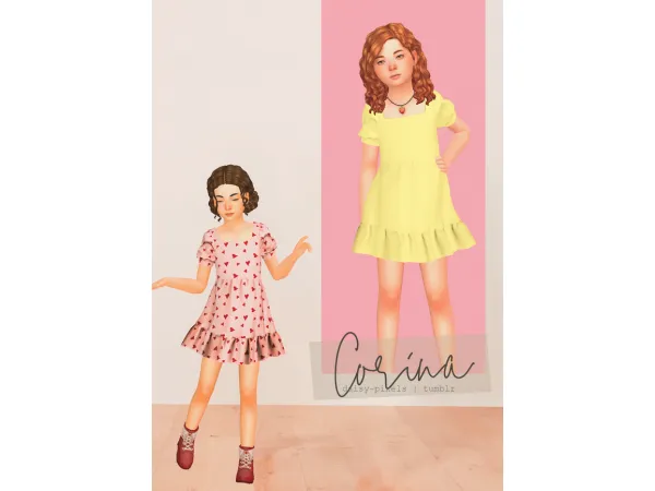Alpha Corina Dress by simsfinds - The Sims 4 Custom Content