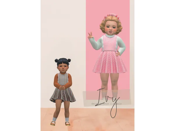 Alpha Ivy Dress little socks by simsfinds - The Sims 4 Custom Content