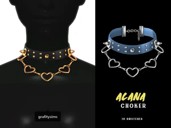 Alpha Alana Choker - The Sims 4 Custom Content