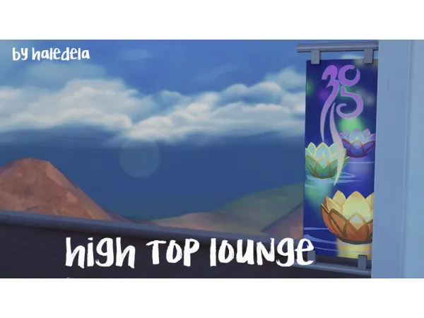 Maxis Match haledela High Top Lounge - The Sims 4 Custom Content