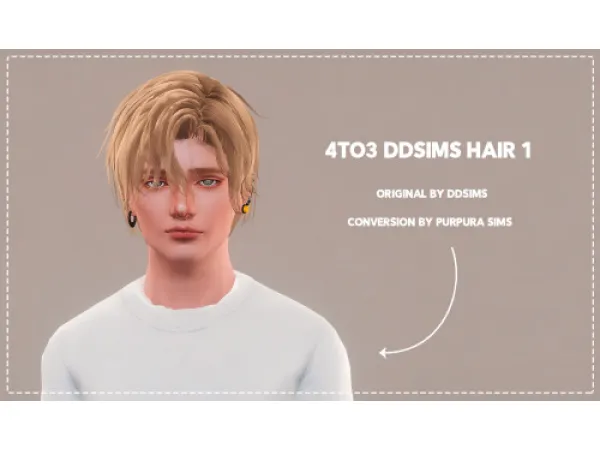 4to3 DDSims Hair 1 by simsfinds - The Sims 3 Custom Content