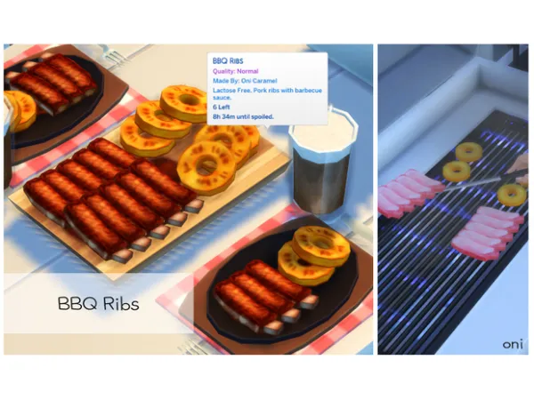 Mix March 2022 Recipe_BBQ Ribs by simsfinds - The Sims 4 Custom Content