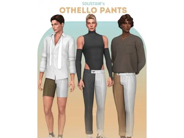 Maxis Match Othello Pants by Solistair - The Sims 4 Custom Content