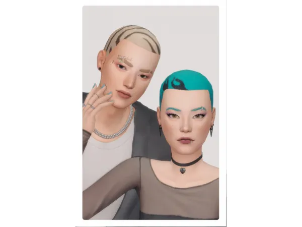 Maxis Match ៸៸ buzz cut collection ៸៸ by simsfinds - The Sims 4 Custom Content