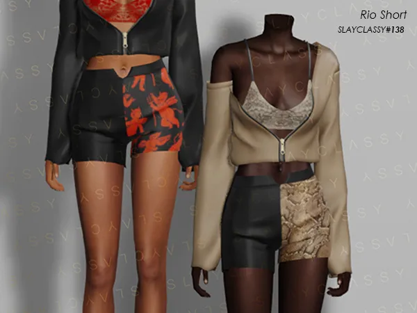 Alpha SC138 RIO SHORT by slayclassy - The Sims 4 Custom Content