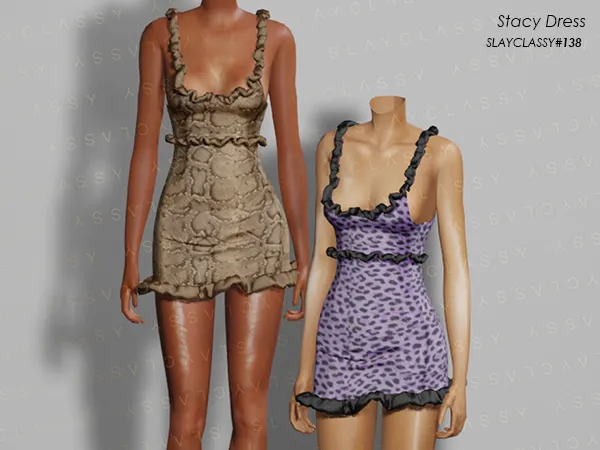 Alpha SC138 stacy dress - The Sims 4 Custom Content
