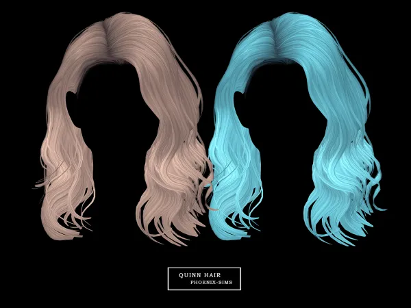 Alpha Quinn Hair - The Sims 4 Custom Content