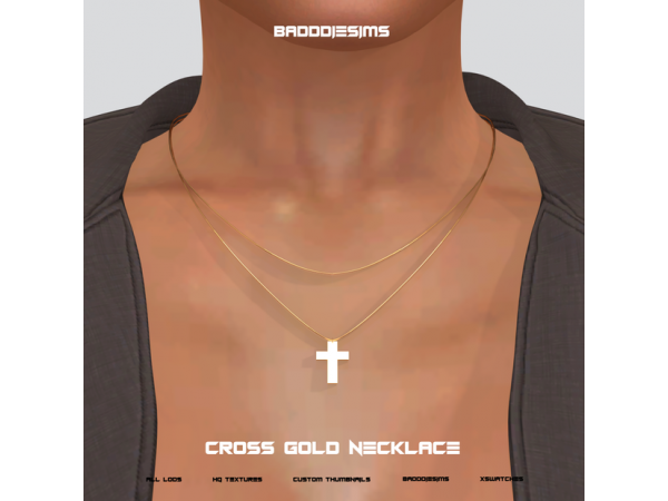 The Sims Resource - Cross Necklace