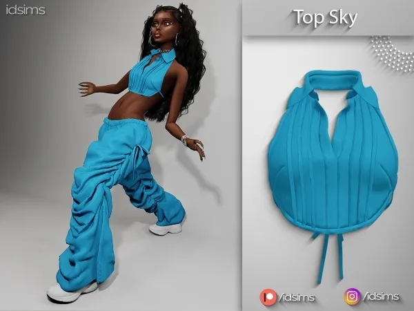 Alpha Top Sky by polygoncouture - The Sims 4 Custom Content