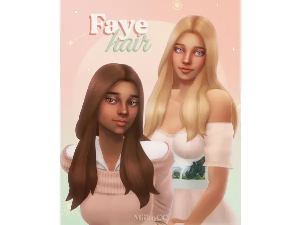 Maxis Match Faye hair by simsfinds - The Sims 4 Custom Content
