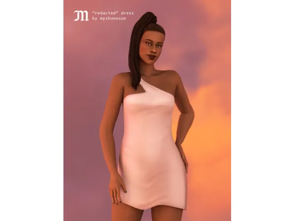✨ REDACTED DRESS by myshunosun