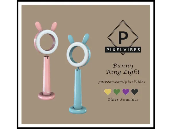 Alpha Bunny Ring Light by simsfinds - The Sims 4 Custom Content