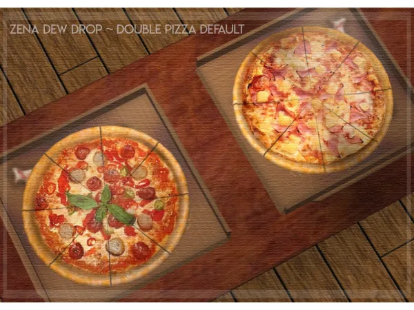 Pizza Defaults by simsfinds - The Sims 2 Custom Content
