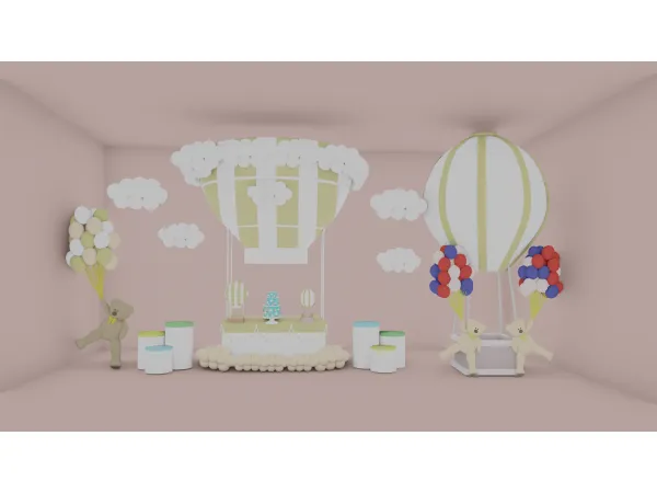 Alpha [Scarlett Bulckowisk] Balloon Party Set - The Sims 4 Custom Content