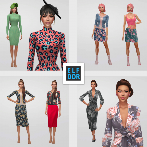 Maxis Match April Collection 1 by elfdor - The Sims 4 Custom Content