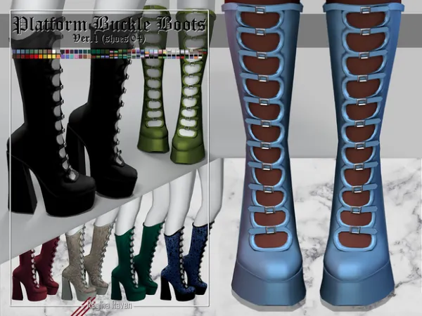 Alpha Shoes 04 (VER1) by simsfinds - The Sims 4 Custom Content