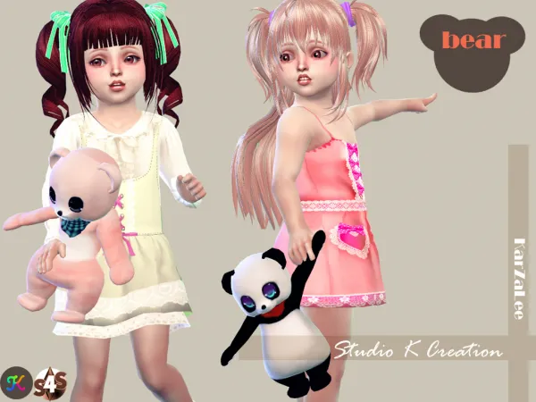 Mix Teddy bear toy for toddler by simsfinds - The Sims 4 Custom Content