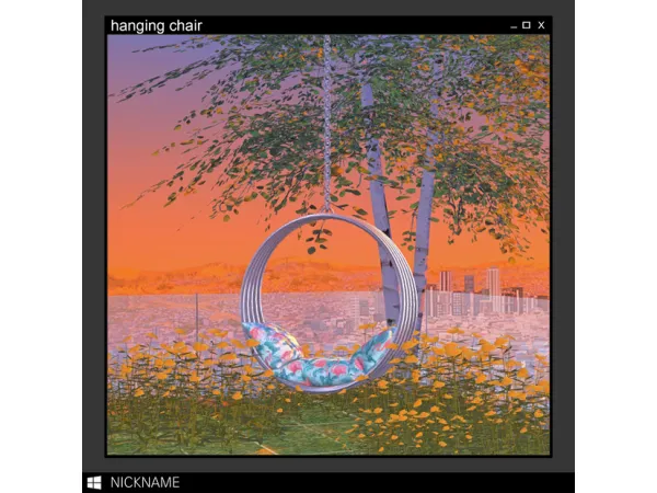 hanging chair by give me a nickname