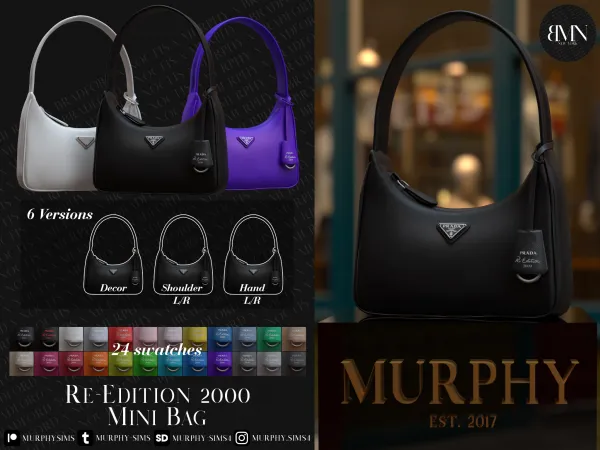 Alpha Re Edition 2000 Mini Bag by bradford - The Sims 4 Custom Content