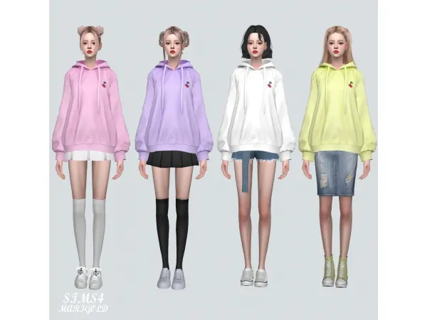 Alpha L9 Hoody by simsfinds - The Sims 4 Custom Content