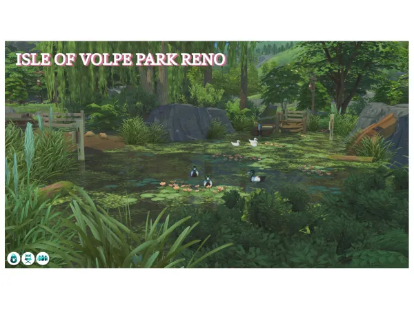 Maxis Match Isle of Volpe Park Reno by simsfinds - The Sims 4 Custom Content