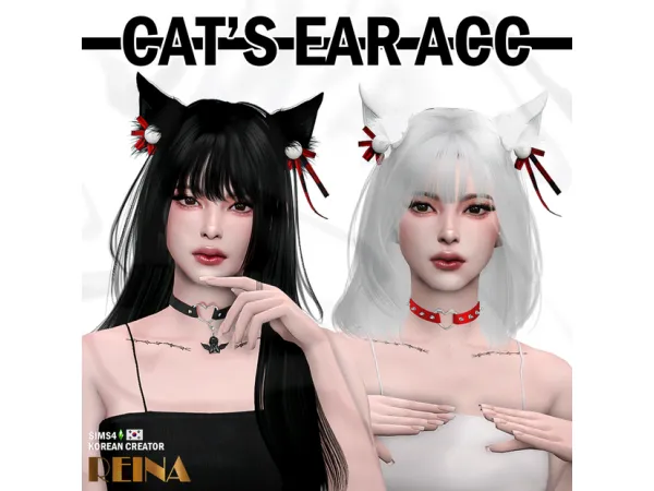 Alpha CAT'S EAR (ACC) by simsfinds - The Sims 4 Custom Content