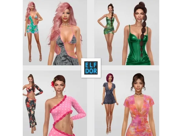 Alpha April Collection 2 by elfdor - The Sims 4 Custom Content