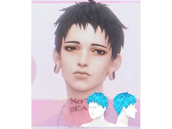 Maxis Match Shinra Hair by simsfinds - The Sims 4 Custom Content