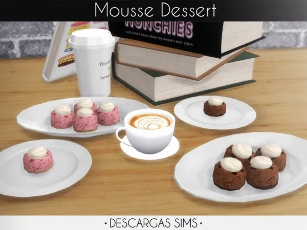 Mix Mousse Dessert by descargassims - The Sims 4 Custom Content