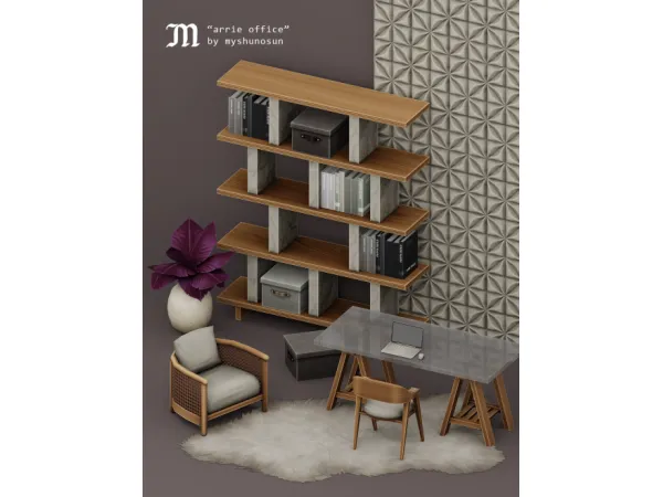 Maxis Match ARRIE OFFICE by simsfinds - The Sims 4 Custom Content
