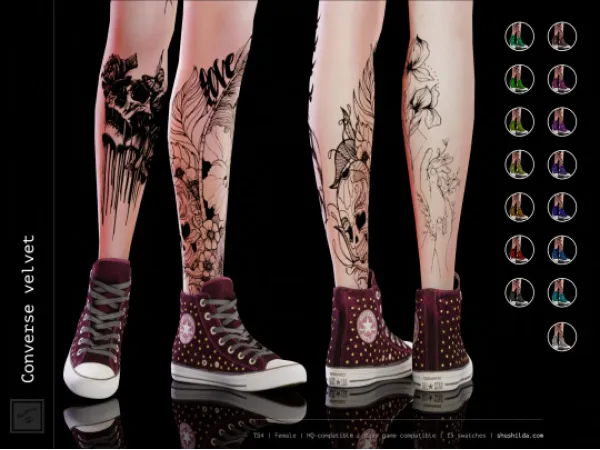 Converse velvet by shushilda