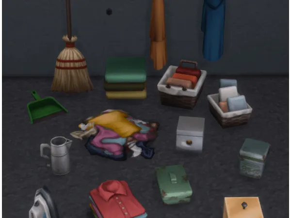 Maxis Match Laundry Day Clutter by simsfinds - The Sims 4 Custom Content