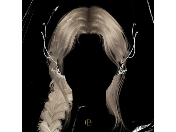 Alpha HAIR 44 INVU by simsfinds - The Sims 4 Custom Content