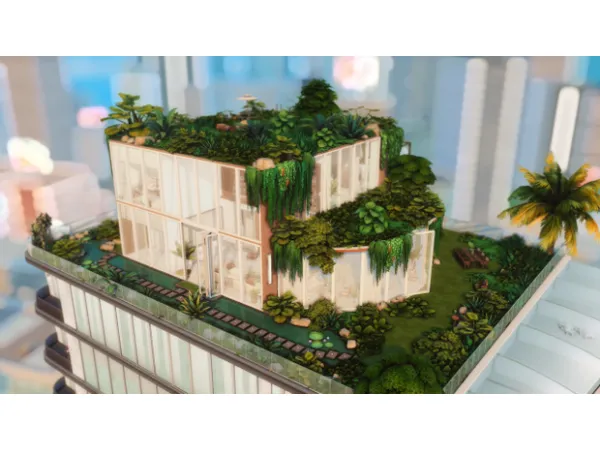 Maxis Match Abloom Penthouse by honeybella - The Sims 4 Custom Content