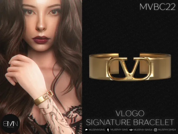 VLogo Signature Metal Bracelet