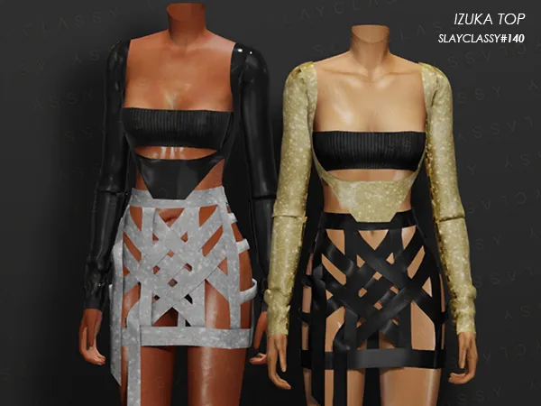 Alpha SC140 IZUKA TOP by slayclassy - The Sims 4 Custom Content