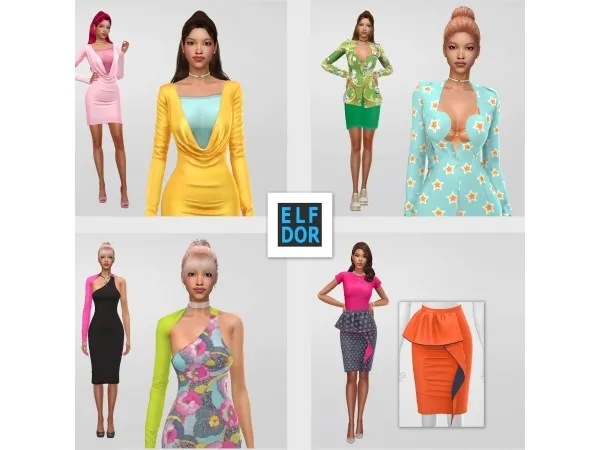 Alpha May Collection 1 by elfdor - The Sims 4 Custom Content