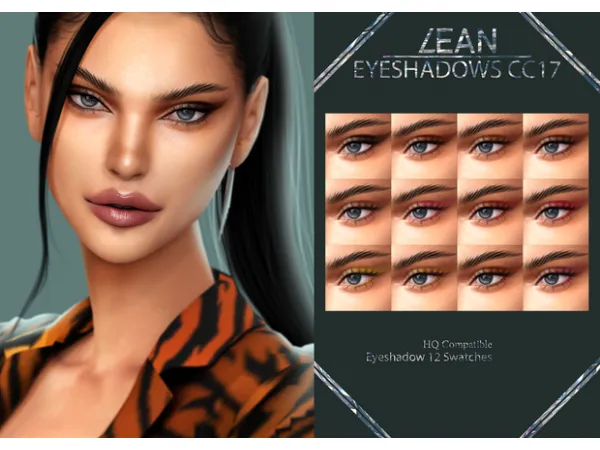 Alpha LEAN EYESHADOWS CC17 - The Sims 4 Custom Content