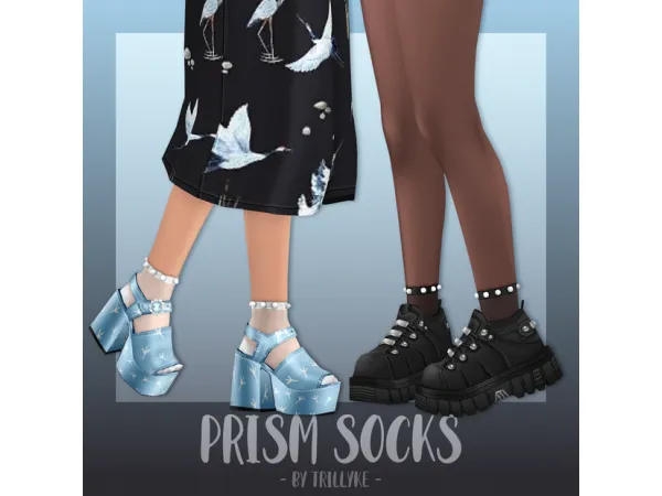 Maxis Match Prism Socks by simsfinds - The Sims 4 Custom Content