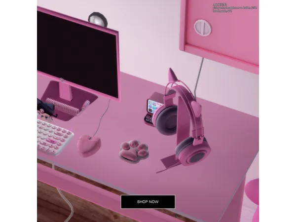 gaming headphones and heart mouse by BKNYSIMZ