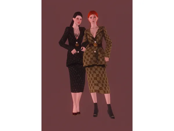 [CW]GucciSuit by simsfinds - The Sims 3 Custom Content
