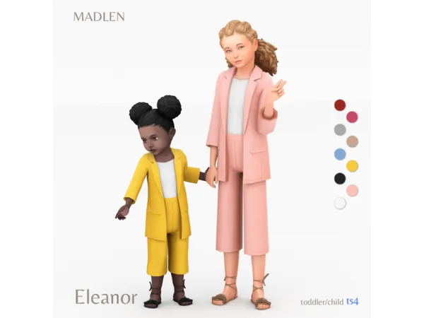 Maxis Match Eleanor Outfit by Madlen - The Sims 4 Custom Content