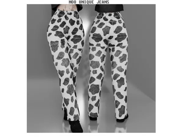 Alpha Moo jeans babyetears - The Sims 4 Custom Content