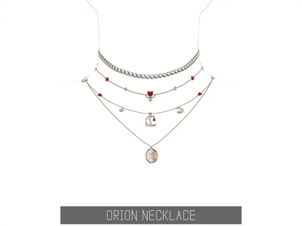 Alpha ORION NECKLACE - The Sims 4 Custom Content