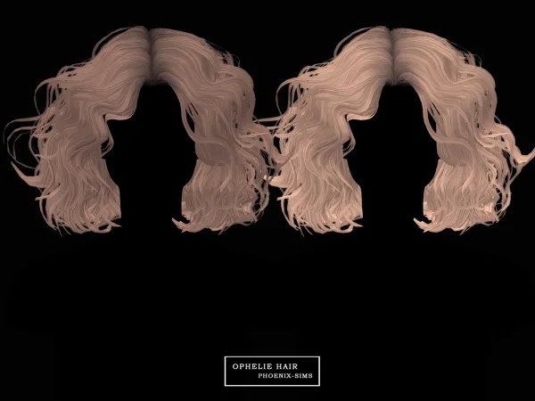Alpha Ophelie Hair - The Sims 4 Custom Content