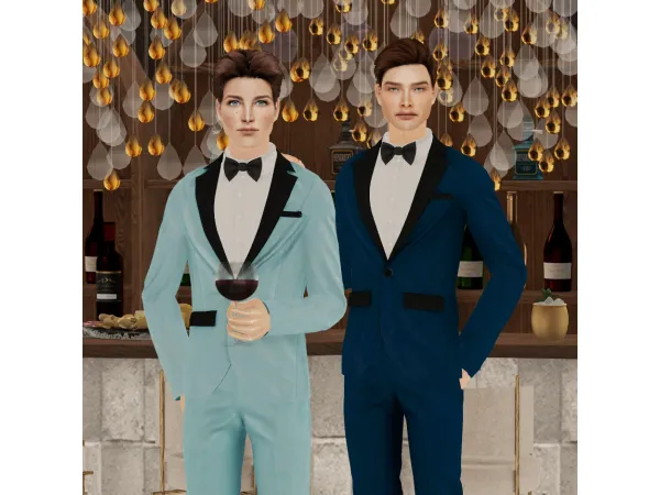 Sequin tuxedoFormal pants - The Sims 2 Custom Content